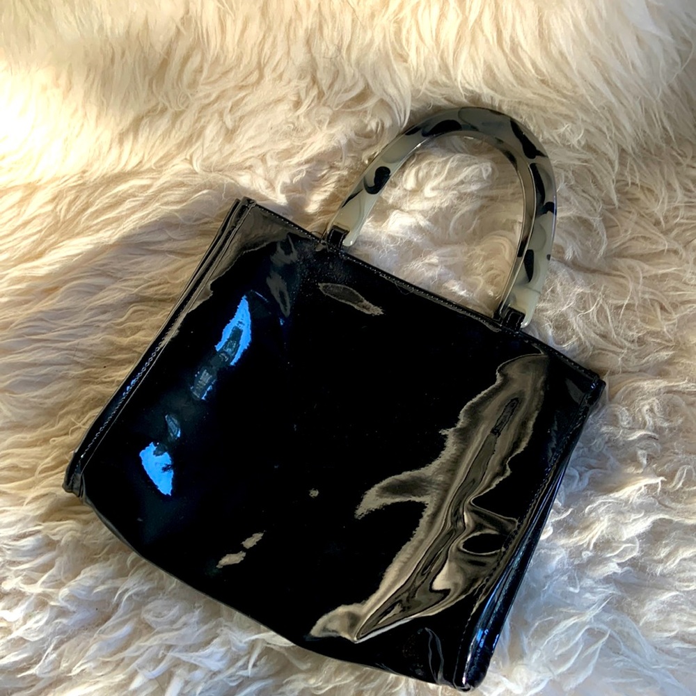 Neiman Marcus patent leather handbag